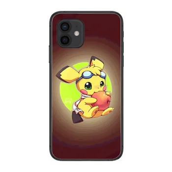 Mielas Pikachu Mažų šviežių Anti-drop telefono dėklas Stiliaus Telefono dėklas dangtelis, Skirtas 