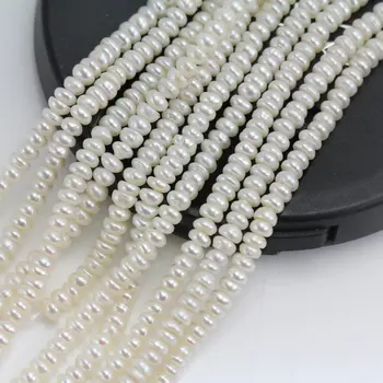 Maža Perlų Papuošalai,3-3.5 mm Sėklos Perlų Gija,Natūralių Gėlavandenių Perlų mažo Dydžio, Laisvi, Karoliukai,Papuošalai 