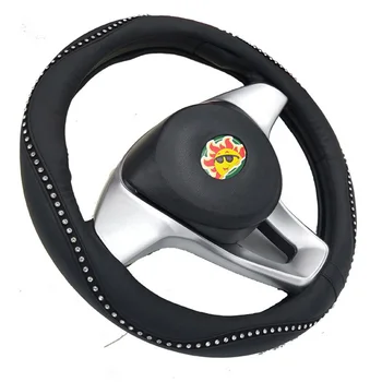 Naujas Atvykimo PU Odos Automobilio Vairo Apima Diamond Black Auto Vairo-tai Atvejai, Dėl Renault Kadjar Lady Merginos FR3 X30