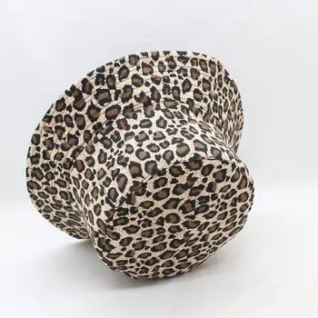 Leopardas Spausdinti Kibiro Kepurę Žvejys Skrybėlę Lauko Kelionių Skrybėlė nuo Saulės Bžūp Skrybėlės Moterims ir Vyrams 280