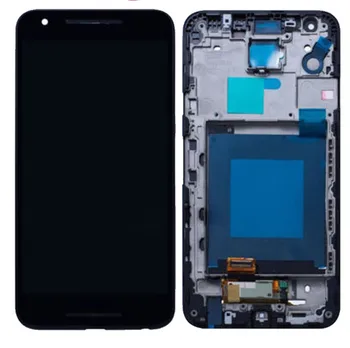 Testuotas Darbo LG Google Nexus 5X H790 H791 LCD Su Rėmu DisplayTouch Ekrano skaitmeninis keitiklis Asamblėjos 5.2