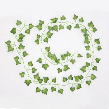 žalia dirbtinio šilko Kabinti gebenės lapų girlianda augalai vynmedžių lapai 1Pcs 