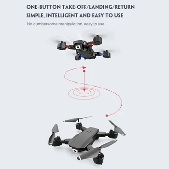 Sraigtasparnis Ryšio Telefonas Su WIFI FPV Lenktynių GPS Platus Kampas, Sulankstomas, Žaislų, 4K Dual Camera, Stabilizuotas, Skrydžio Lankstymo Drone