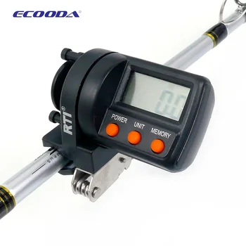ECOODA RTI Elektroninis Skaitiklis 0-999.9 m meškere Gylis Finder Counter FishingTool Spręsti Ilgio Skaitiklis