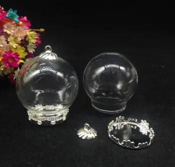100vnt 30*20mm burna stiklo buteliukas burbulas stiklo danga dome gėlių lovelio dangtelis 