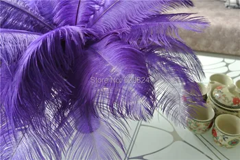 Nemokamas Pristatymas-200 pcs14-16inch(35-40cm) violetinė Stručių Plunksnų Kamuolio, vestuvių puošmena šalies atveju reikmenys