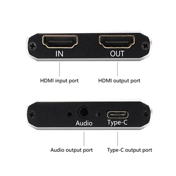USB 3.0 HDMI Žaidimas Užfiksuoti Kortelė USB C Tipo 1080P Filmavimo OBS VLC Live Transliacijos Transliacijos už PS3, PS4 TV Box, STB