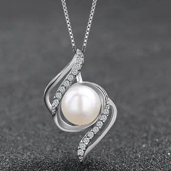 Perlų Papuošalai 925 sterlingas sidabro Natūralių gėlavandenių perlų žavesio Korpuso dizaino, Perlų Papuošalai joyas de plata 925