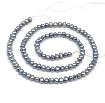 Didmeninė 4-5mm Mažų Perlų,Povas Bulvių Natūralių Gėlavandenių Perlų Prarasti Karoliukai,Geras Blizgesys Pearl Juvelyriniai dirbiniai