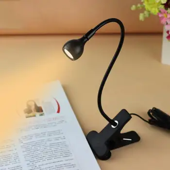 USB Led Knyga Atsižvelgiant Mini Clip-On Lanksti Žarna Ryškios LED Lempos, Lova, Stalas Stalas Kelionės Miegamasis Book Reader USB Įtaisą Skaityti