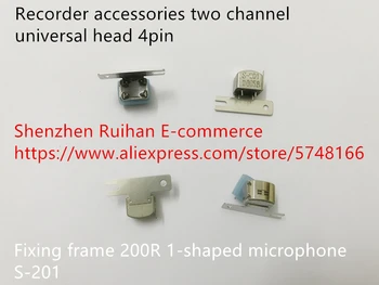 Karšto vietoje diktofonas priedai dviejų kanalų universalus galvos 4pin tvirtinimo rėmas 200R 1-formos mikrofonas sensorius jungiklis S 201