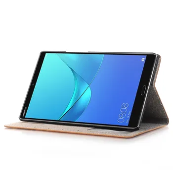 Verslo Žemėlapyje Modelis Foilio Piniginės Apsaugos Atveju Huawei M5 8.4 colių SHT-AL09 SHT-W09 Tablet PC su Kortelės Lizdo Dangtelį