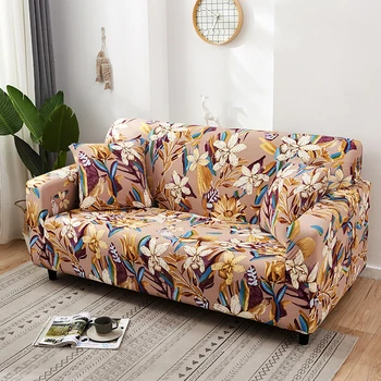 Spausdinti ruožas sofa-lova, padengti lanksčius kambarį anti-purvinas sofa dangtelis nuimamas sofa cover 1/2/3/4 sėdynės