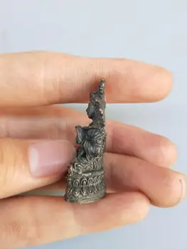 Kinija gryno žalvario lotus mažas Budos statula