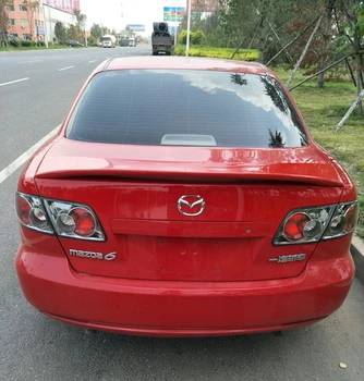 Dėl Mazda 6 2006-Automobilių Apdailos ABS Plastiko Dažai Dažymo Spalva Galiniai Kamieno Spoileris