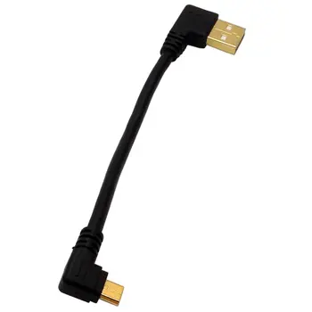 LBSC Auksą, padengtą 15CM 90 Laipsnių USB 2.0, Mikro USB B Male Kabelio Auksą, Padengtą stačiu Kampu Duomenų Sinchronizavimo ir Įkrovimo Extender Švino