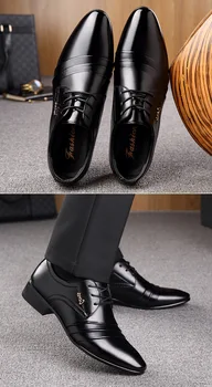 Verslo vyrų batai 2019 m. pavasarį nauji batai verslo suknelė atsitiktinis didelio dydžio vyrai dizaineris bateliai vyrai zapatos de hombre