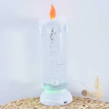 Sukasi Spalva Keičiasi Blizgučiai LED Romantiška Kristalų Žvakių Šviesos 1 Vnt Kūrybos LED Žvakė Spalvotų Lempų Modeliavimas Spalva