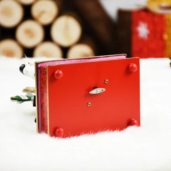 Medinių Kalėdų Eglutė Clockwork Sukasi Snaigės Music Box Kalėdų Dovana Naujųjų Metų Dovana Vaikams, Draugams Kalėdų Ornamentu