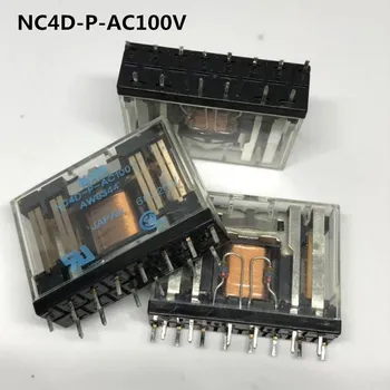 KARŠTO NAUJAS relay NC4D-P-AC100V AWB8344 NC4D-P-100VAC 100VAC AC100V 14PIN