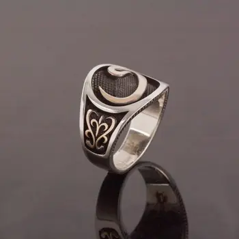 925 Sterling Vavli Sidabro Žiedas Mados Turkijos, Aukščiausios Kokybės, Rankų Darbo Jawelery