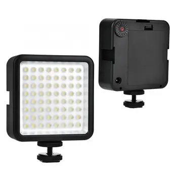 Mini ringlight W64 LED Šviesos Nešiojamų Fotografijos Vaizdo Užpildyti Lempos 6000K Tolygus Pritemdomi 900lm telefonas šviesos