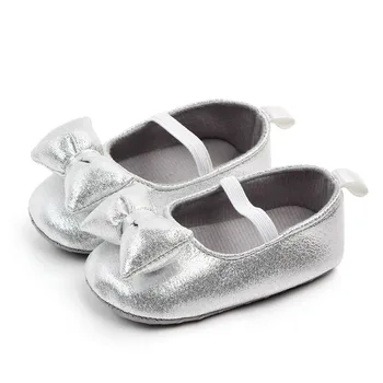 5 Spalvų PU Kūdikių Bateliai 2019 pirmasis Kūdikių vaikštynės Lankas soft soled Naujagimių Bebe Merginos Sneaker Prewalker kūdikių mokasinai