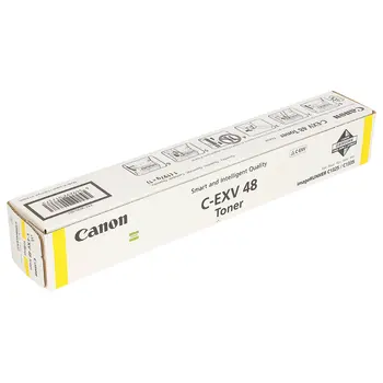 Spausdinimo milteliai canon c-exv48y IR c1325if/1335if, geltona, originalus, resursas 11500 Psl., 9109b002 kasetės spausdintuvų lazerinių kasečių tonerio įkrovimo rinkinys tonerio kasetės