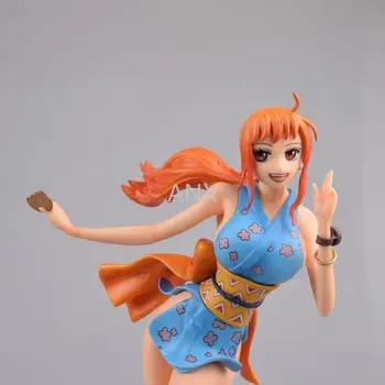 22.5 cm, Anime One Piece Nami Pav Trumpas Sijonas Moterų ninja PVC Veiksmų Skaičius, Surinkimo Lėlės, Žaislai modelis Vaikams