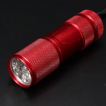 Kietas MINI 9 LED ultravioletinės UV Lempos Nešiojamą Žibintuvėlį, Fakelą Šviesos Lempos