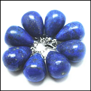 10vnt gamtos mėlynas lazuritas akmuo, karolius, dėl apyrankės priėmimo priedai 13x18mm gamtos perlas akmens karoliukai partings