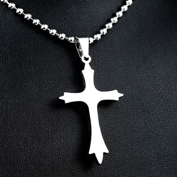 Nerūdijančio plieno kryžius mados Pakabukas vyrų šlovės Karoliai mados juvelyrika kaip dovanų šalis