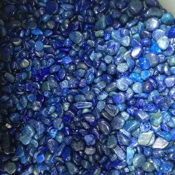 100g natūralus mėlynas lazuritas kvarco kristalo grubus poliruoti žvyro pavyzdys