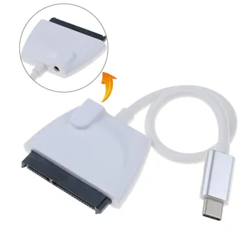 Bundwin C Tipo USB 3.1-Sata 3 adapteris Telefono keitiklio kabelį 7+15PIN Serial ATA III 2.5