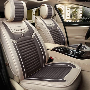 Universalus (priekyje ir užpakalinėje) lino automobilių sėdynių užvalkalai Už isuzu M-MAX MU-X pačios struktūros, interjero auto lipdukai, auto priedai