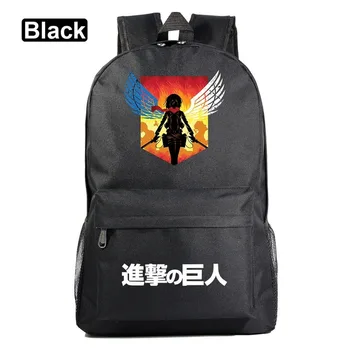 Karšto Mados Anime Ataka Titan Berniukas Mergaitė Mokyklos maišą Moterų Bagpack Paauglių Schoolbags Vyrų, Vaikų, Studentų, Kuprinės