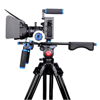 DSLR Įrenginys, Kamera Cage Kit Peties Stabilizavimo Sistema, Vaizdo Įrenginys Canon 5D Mark III IV 6D 7D Nikon D7200 Sony A7 GH5 GH4