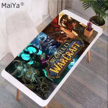 Maiya Dovana Trinkelėmis World of Warcraft Žaidimo Natūralaus Kaučiuko Žaidimų kilimėlis Stalas Kilimėlis Nemokamas Pristatymas Didelis, Mouse Pad Klaviatūros Kilimėlis