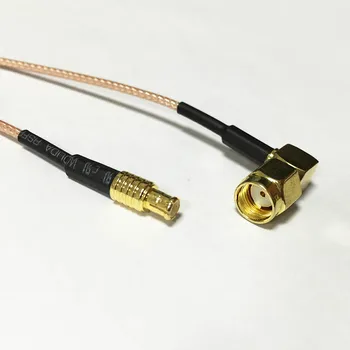 1PC belaidžio modemo kabelio RP SMA male stačiu kampu į MCX vyras tiesiai jumper kabelis RG178 15cm didmeninės
