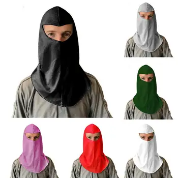 Unisex Vientisos Spalvos Visiškai Padengti Veidą VeilMuslim Hijab Niqab Skara Skara Balaclava