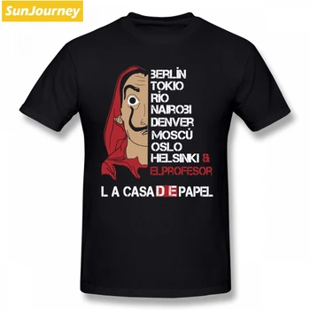 Pinigų Heist La Casa de Papel Top Marškinėliai Undertale marškinėliai Medvilnės Didelis Dydis trumpomis Rankovėmis Užsakymą Juokinga T Shirts