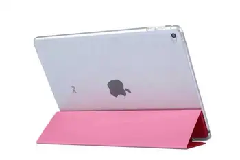 Ultra plonas PU odos stand case for iPad 2 oro,sweety PU Odos padengti iPad 2 oro air2 protector cover 