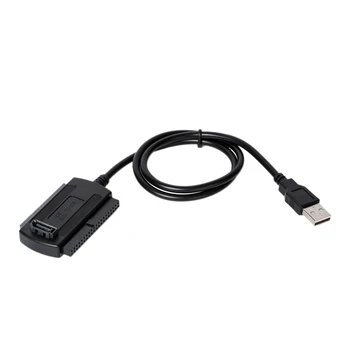 Rinkiniai SATA/PATA/IDE Diskas USB 2.0 Adapteris Keitiklis, Laidas 2.5 / 3.5 Colių Kietasis Diskas su 4 Pin Maitinimo Laidas
