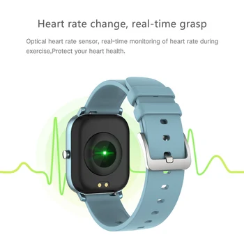 P8 Smart Watch Vyrų jutiklinių Fitness Tracker Kraujo Spaudimas 1,4 colio 