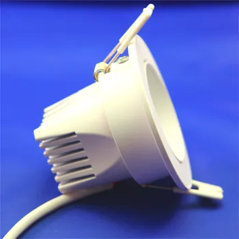 12pcs+Greitas Pristatymas 15W COB LED Lubų Šviestuvai Lubų Lemputės, Lempos 70mm skylės dydis Balta Fixtue AC85-265V