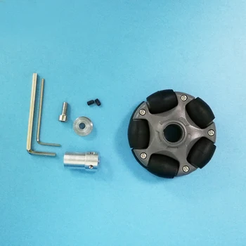 58mm Plastiko Omni Ratai Arduino Robotas Rinkinys, Suderinamas Su Lego NXT Ir Servo Variklis Su Plastiko Universalus Hub 