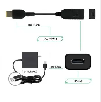 USB 3.1 C Tipo USB-C Stačiakampio 11.0*4,5 mm Kištuką PD Emuliatorius Sukelti Įkrovimo Kabelis 
