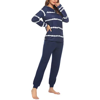 Womail Moterų Pajama Nustatyti Šilta Pižama Sleepwear Homewear ilgomis Rankovėmis Viršūnes Kelnių su Kišenėmis Palaidinukė Mygtuką Pižamos Kostiumas