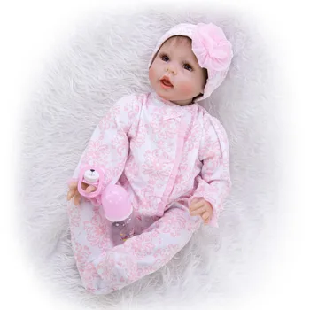 Bebe Atgimsta 55cm Minkšto Silikono Reborn Baby Lėlės Tikroviška mergina atgimsta bamblys bonecas vaikų dovanų