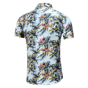 Vyriški Gėlių Marškinėliai 2020 M. Vasarą Naujas Mados Atsitiktinis Havajai Trumpas Rankovės Marškinėliai Vyras Prekės ženklo Drabužius, Plius Dydis 5XL 6XL 7XL